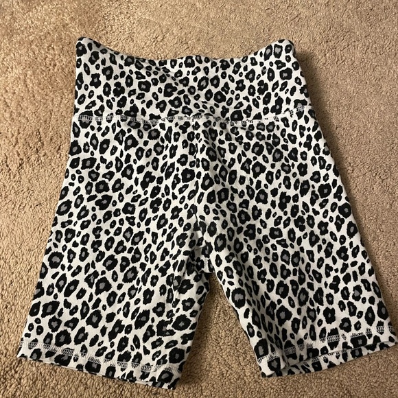 Forever 21 Pants - forever 21 leopard print biker shorts